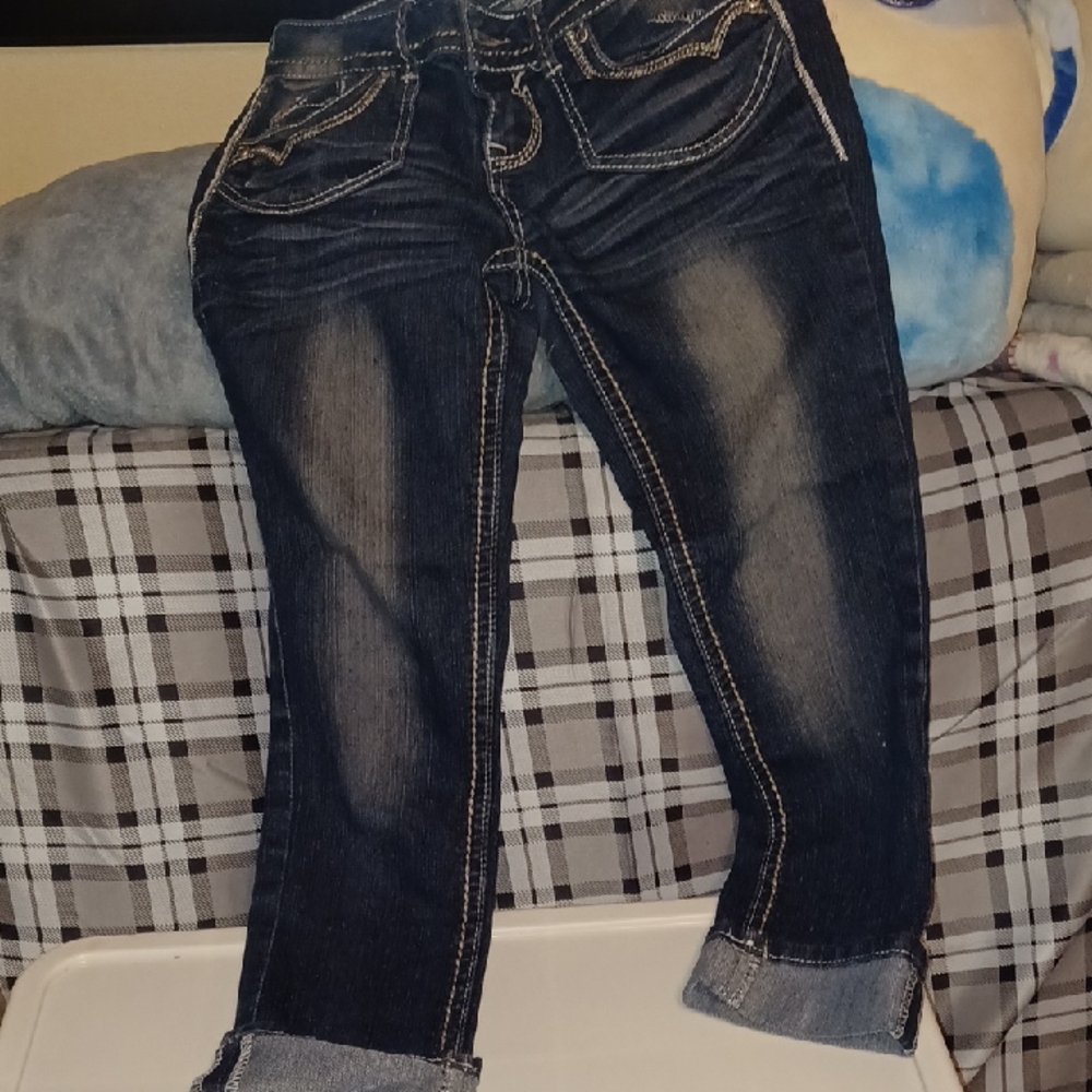 😁 2/$10 Rue 21  Dark Wash Blue Jeans Sz 0